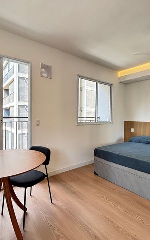 Apartamento para alugar com 27m², 1 quarto e sem vaga
