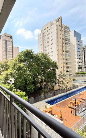 Apartamento para alugar com 27m², 1 quarto e sem vaga