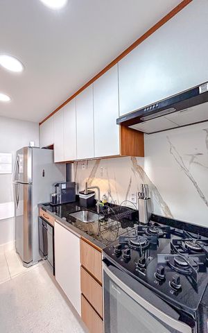 Apartamento à venda com 80m², 2 quartos e 1 vagaCozinha