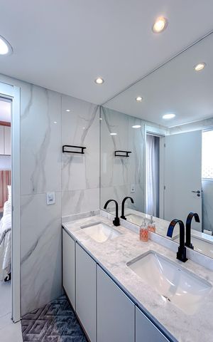 Apartamento à venda com 80m², 2 quartos e 1 vagaBanheiro da Suíte 1