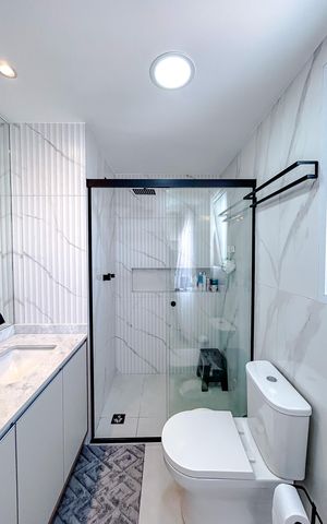 Apartamento à venda com 80m², 2 quartos e 1 vagaBanheiro da Suíte 1