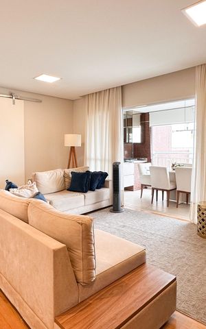 Apartamento à venda com 127m², 3 quartos e 2 vagas Apartamento à venda com 127m², 3 quartos e 2 vagasSala