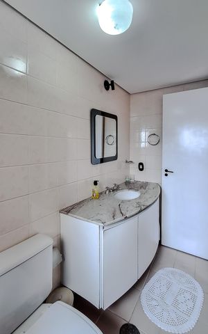 Apartamento para alugar com 110m², 3 quartos e 1 vagaBanheiro da Suíte