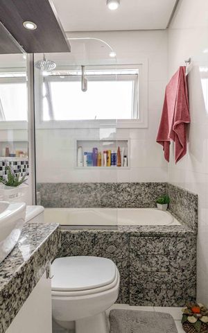 Casa de condomínio à venda com 94m², 3 quartos e 2 vagasBanheiro da Suíte