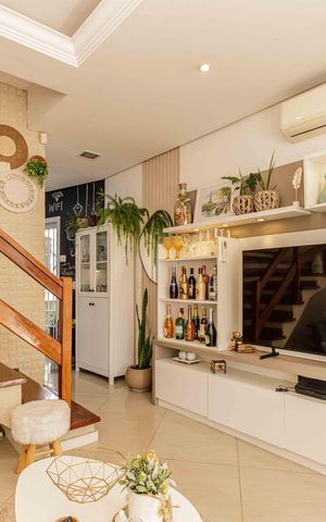 Casa de condomínio à venda com 94m², 3 quartos e 2 vagasSala