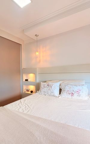 Apartamento à venda com 110m², 3 quartos e 2 vagasQuarto 2 - Suíte