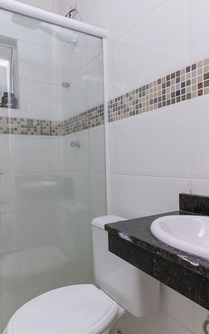 Casa à venda com 85m², 2 quartos e 1 vagaBanheiro da Suíte 2