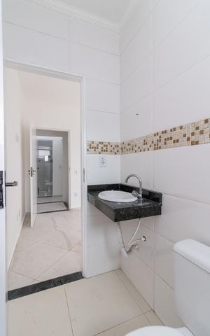 Casa à venda com 85m², 2 quartos e 1 vagaBanheiro da Suíte 1