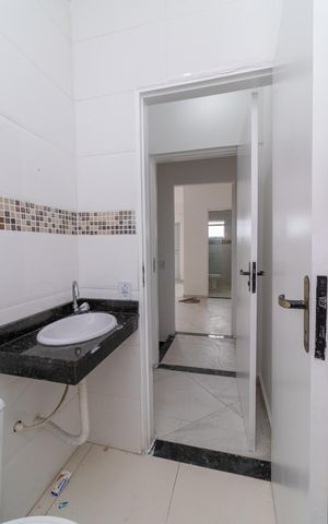 Casa à venda com 85m², 2 quartos e 1 vagaBanheiro da Suíte 2