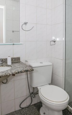 Apartamento à venda com 55m², 2 quartos e 2 vagasBanheiro Social