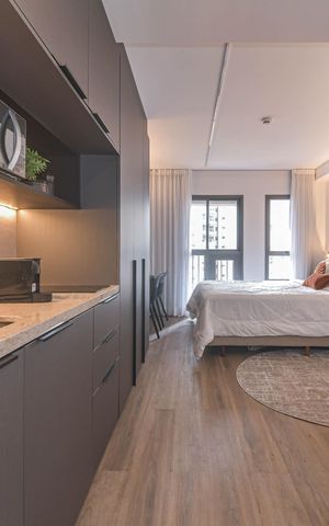 Studio à venda com 19m², 1 quarto e sem vaga Studio à venda com 19m², 1 quarto e sem vagaCozinha
