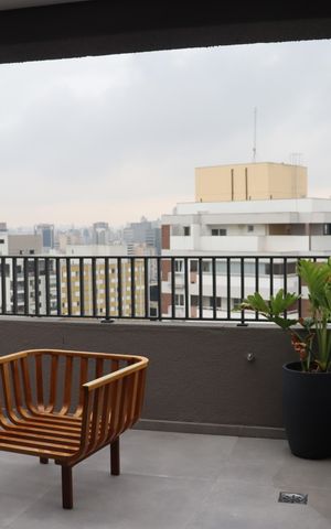 Apartamento para alugar com 26m², 1 quarto e sem vagaRooftop