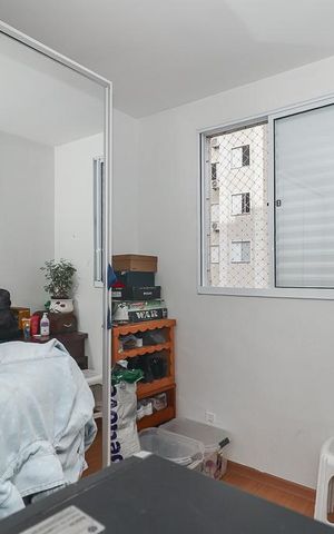 Apartamento à venda com 43m², 2 quartos e 1 vagaQuarto 2