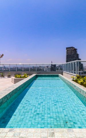 Studio à venda com 32m², 1 quarto e sem vaga Studio à venda com 32m², 1 quarto e sem vagaÁrea comum - Piscina