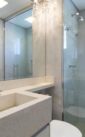 Apartamento à venda com 100m², 3 quartos e 2 vagas Apartamento à venda com 100m², 3 quartos e 2 vagasBanheiro