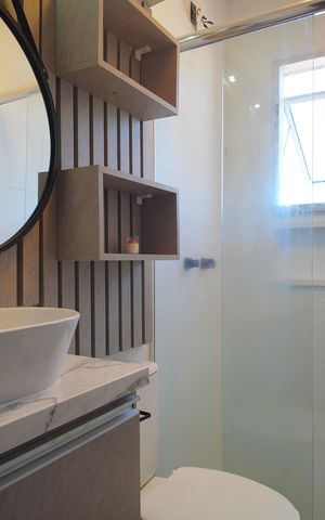 Apartamento para alugar com 64m², 2 quartos e 2 vagasBanheiro