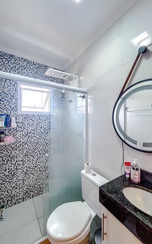 Casa de condomínio à venda com 116m², 2 quartos e 2 vagasBanheiro da Suíte 2