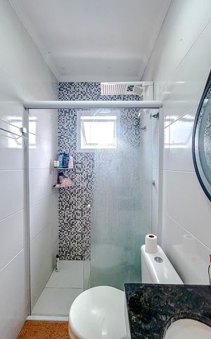 Casa de condomínio à venda com 116m², 2 quartos e 2 vagasBanheiro da Suíte 2