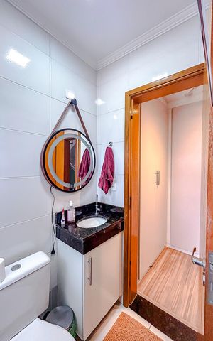Casa de condomínio à venda com 116m², 2 quartos e 2 vagasBanheiro da Suíte 2
