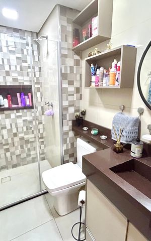 Apartamento à venda com 59m², 2 quartos e 1 vaga Apartamento à venda com 59m², 2 quartos e 1 vagaBanheiro 1