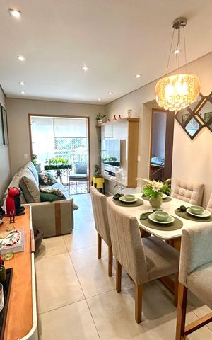 Apartamento à venda com 59m², 2 quartos e 1 vaga Apartamento à venda com 59m², 2 quartos e 1 vagaSala