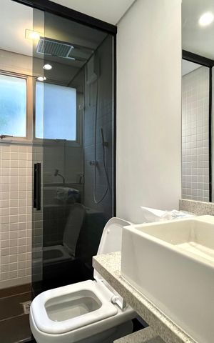 Apartamento para alugar com 39m², 1 quarto e 1 vaga Apartamento para alugar com 39m², 1 quarto e 1 vagaBanheiro