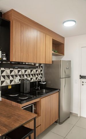 Studio à venda com 26m², 1 quarto e sem vagaCozinha