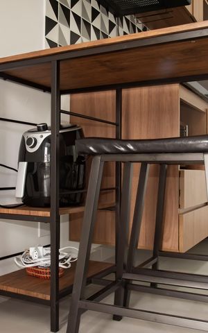Studio à venda com 26m², 1 quarto e sem vagaCozinha