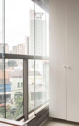 Studio à venda com 26m², 1 quarto e sem vagaVaranda