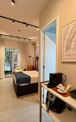Studio para alugar com 27m², 0 quarto e sem vaga Studio para alugar com 27m², 0 quarto e sem vagaCozinha