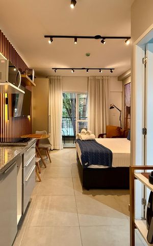 Studio para alugar com 27m², 0 quarto e sem vaga Studio para alugar com 27m², 0 quarto e sem vagaCozinha