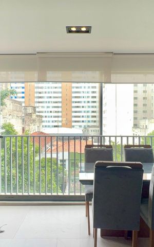 Studio para alugar com 38m², 1 quarto e 1 vaga Studio para alugar com 38m², 1 quarto e 1 vagaVaranda