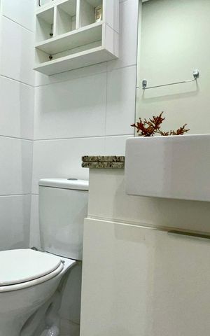 Studio para alugar com 38m², 1 quarto e 1 vaga Studio para alugar com 38m², 1 quarto e 1 vagaBanheiro