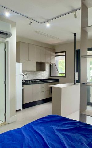 Studio para alugar com 38m², 1 quarto e 1 vaga Studio para alugar com 38m², 1 quarto e 1 vagaQuarto