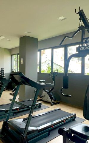 Studio para alugar com 38m², 1 quarto e 1 vaga Studio para alugar com 38m², 1 quarto e 1 vagaAcademia