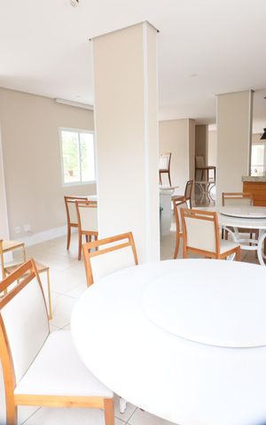 Apartamento à venda com 57m², 2 quartos e 1 vagaÁrea comum - Salão de festas