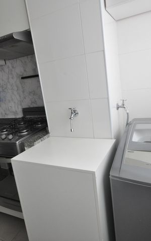 Apartamento à venda com 42m², 2 quartos e sem vagaCozinha e área de serviço