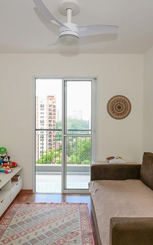 Apartamento para alugar com 39m², 1 quarto e 2 vagasSala de Tv