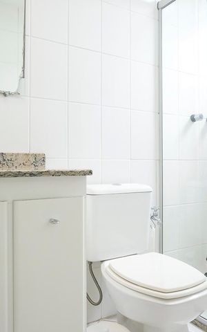 Apartamento à venda com 130m², 3 quartos e 2 vagasBanheiro da suíte 3