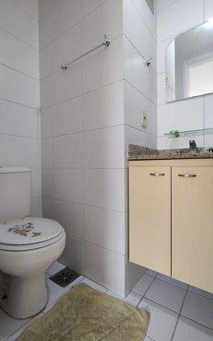 Apartamento à venda com 88m², 3 quartos e 2 vagasBanheiro da Suíte