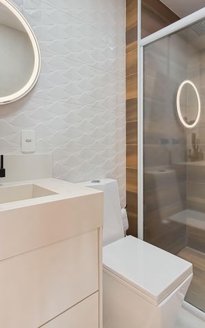 Apartamento à venda com 55m², 2 quartos e 1 vaga Apartamento à venda com 55m², 2 quartos e 1 vagaBanheiro Social
