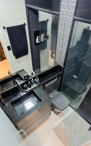 Apartamento à venda com 55m², 2 quartos e 1 vaga Apartamento à venda com 55m², 2 quartos e 1 vagaBanheiro da Suíte