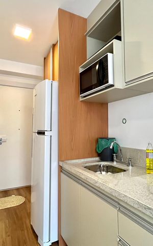 Studio para alugar com 31m², 1 quarto e sem vaga Studio para alugar com 31m², 1 quarto e sem vagaCozinha