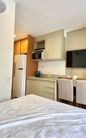 Studio para alugar com 31m², 1 quarto e sem vaga Studio para alugar com 31m², 1 quarto e sem vagaSala/Quarto