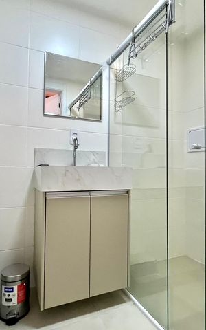 Studio para alugar com 31m², 1 quarto e sem vaga Studio para alugar com 31m², 1 quarto e sem vagaBanheiro
