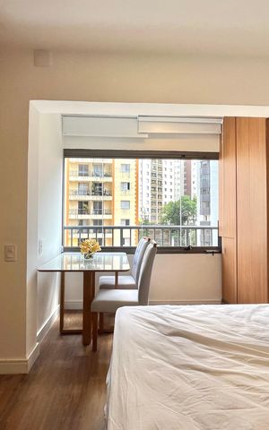 Studio para alugar com 31m², 1 quarto e sem vaga Studio para alugar com 31m², 1 quarto e sem vagaSala/Quarto