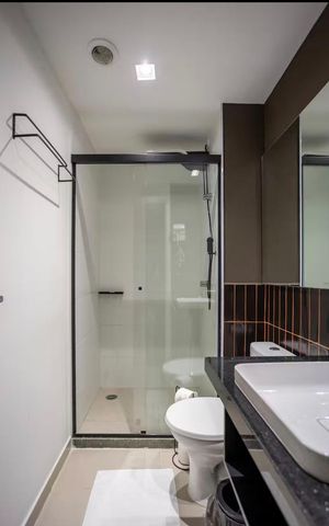 Apartamento para alugar com 28m², 1 quarto e sem vaga Apartamento para alugar com 28m², 1 quarto e sem vagaBanheiro