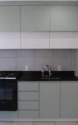 Apartamento à venda com 29m², 1 quarto e sem vagaCozinha e Área de Serviço