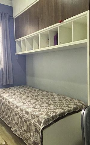 Apartamento à venda com 76m², 3 quartos e 2 vagasQuarto 3