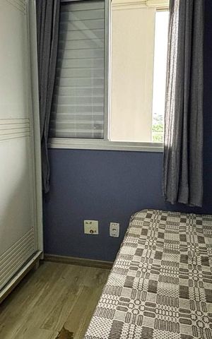 Apartamento à venda com 76m², 3 quartos e 2 vagasQuarto 3